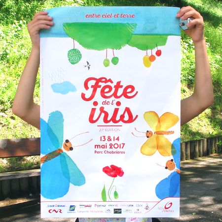 FÊTE DE L’IRIS /// Affiche, flyer, et autres supports de communication 2017 /// Ville d’Oullins